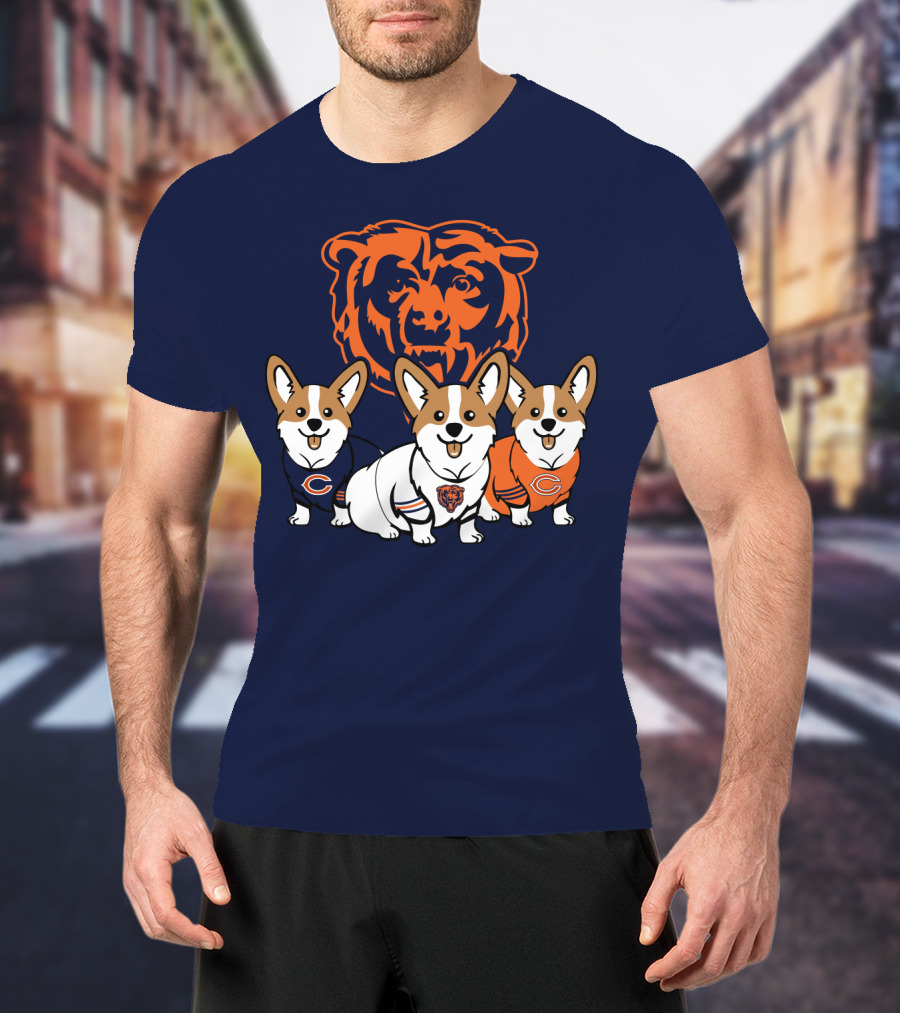 Chicago Bears Corgi T-Shirt
