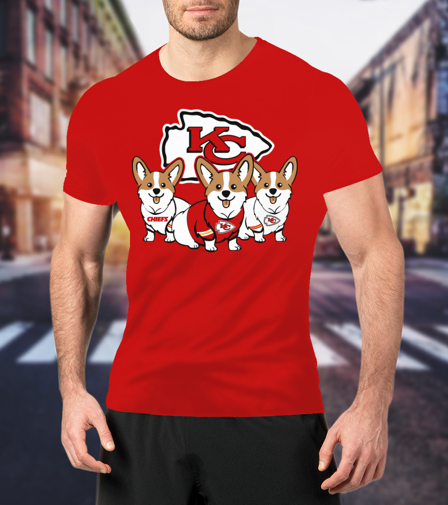 Kansas City Chiefs Corgi T-Shirt