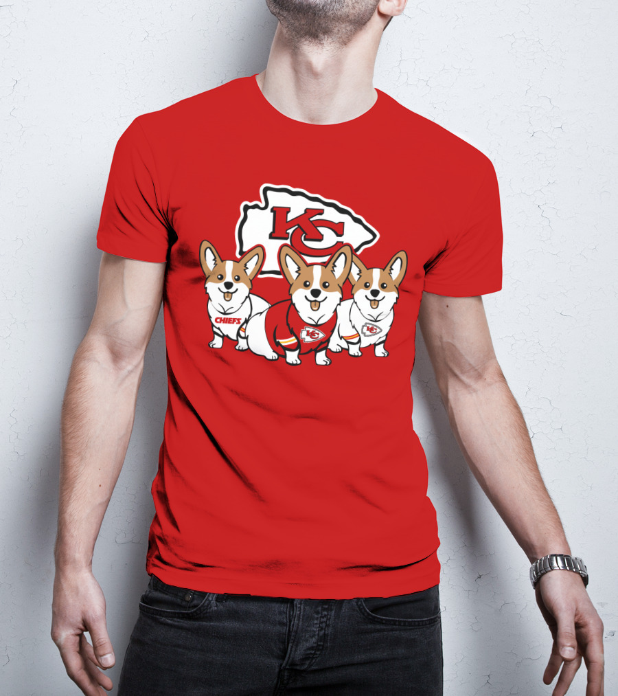 Kansas City Chiefs Corgi T-Shirt