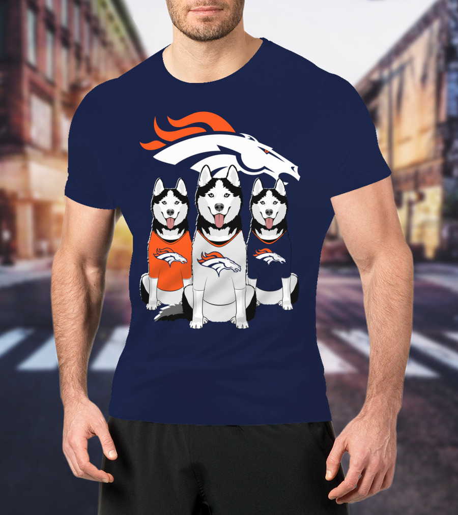 Denver Broncos Husky Trio T-Shirt