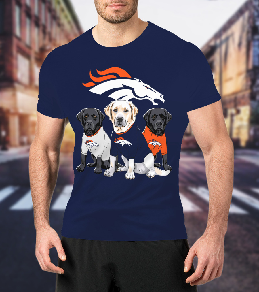 Denver Broncos Labrador Retriever T-Shirt
