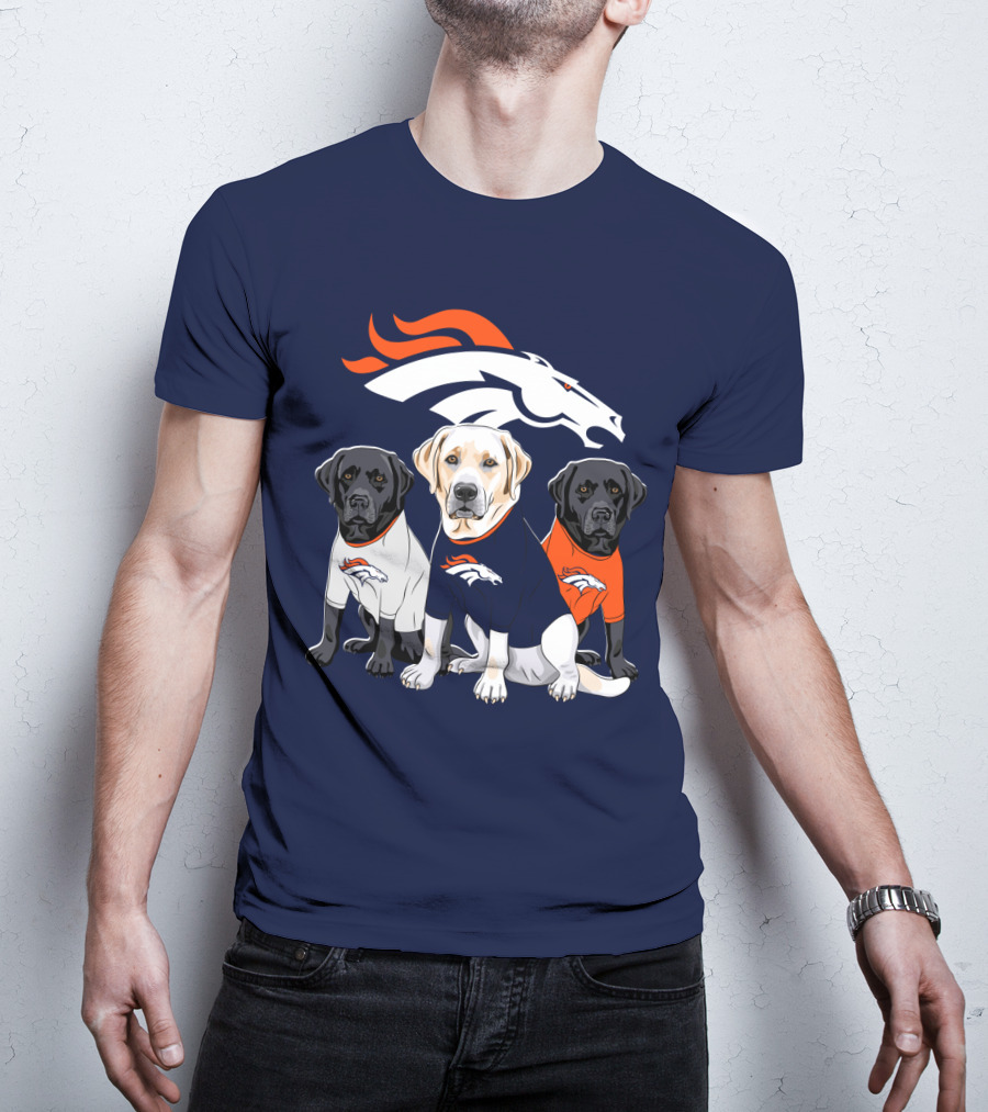 Denver Broncos Labrador Retriever T-Shirt