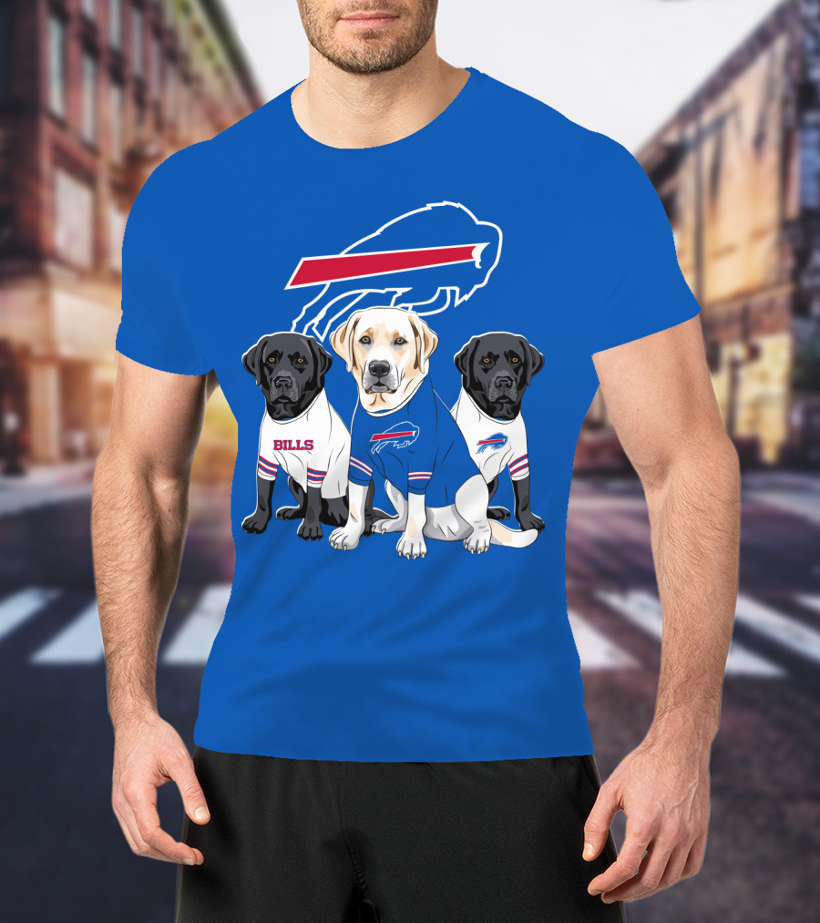 Buffalo Bills Labrador Retriever Trio T-Shirt