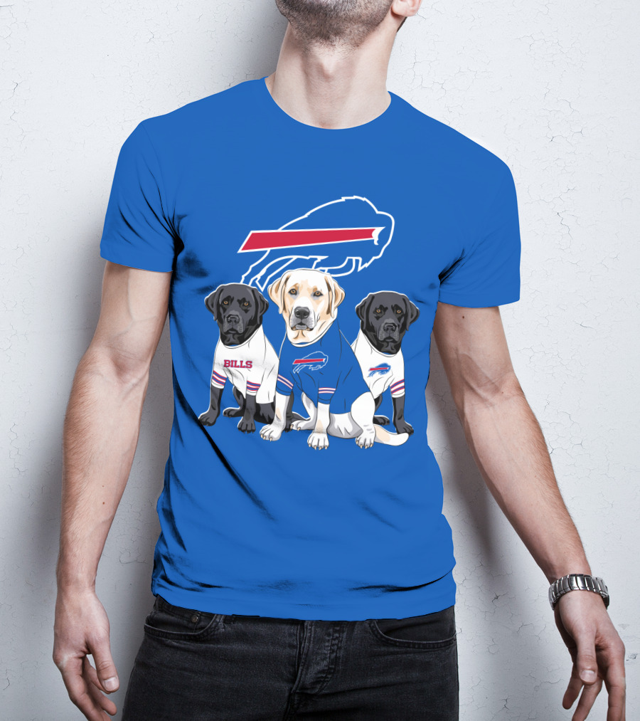 Buffalo Bills Labrador Retriever Trio T-Shirt