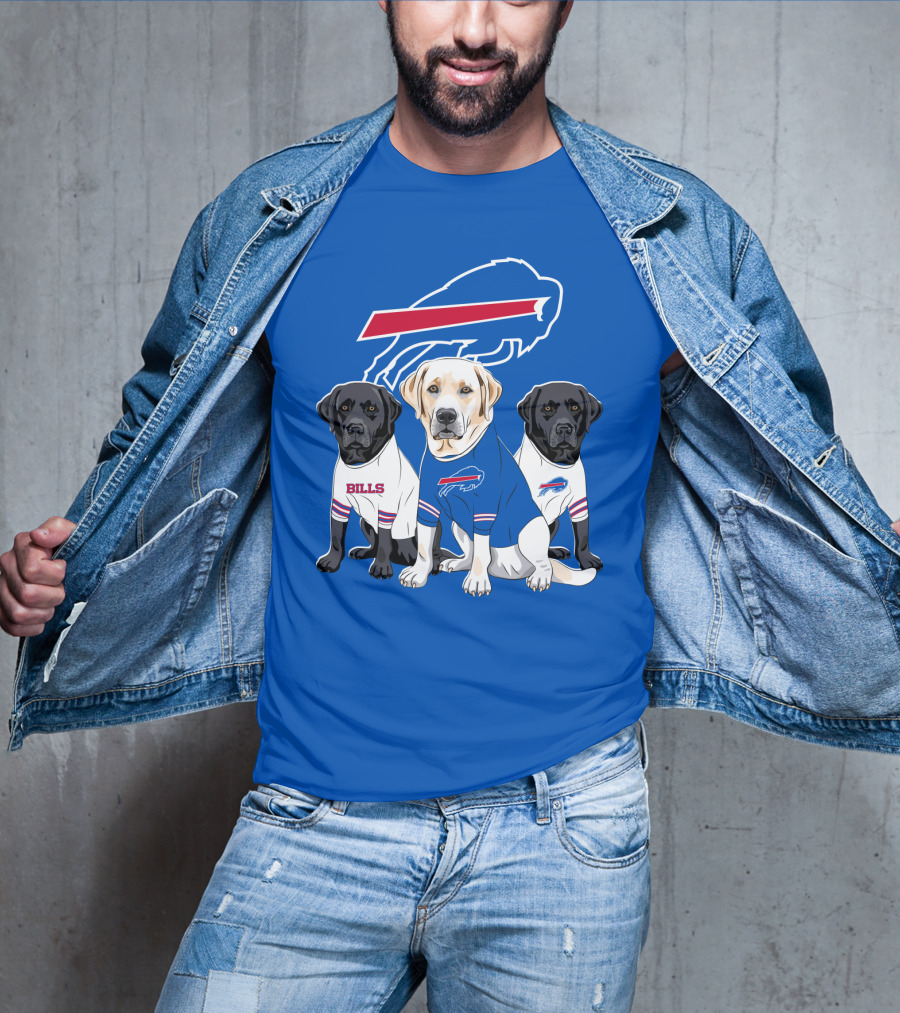 Buffalo Bills Labrador Retriever Trio T-Shirt