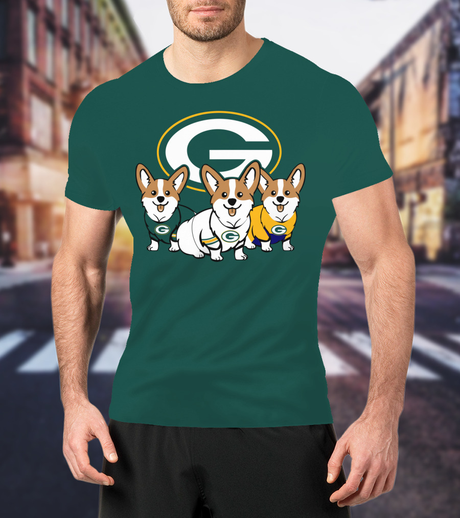 Green Bay Packers Corgi T-Shirt