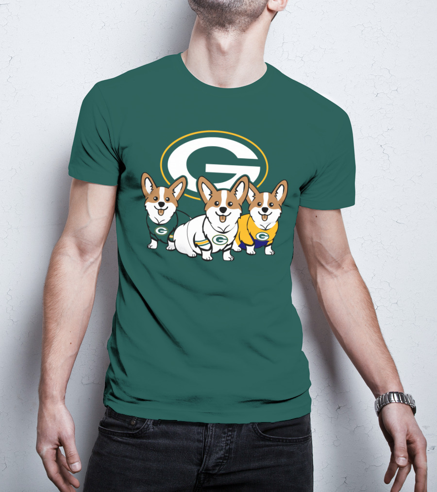 Green Bay Packers Corgi T-Shirt