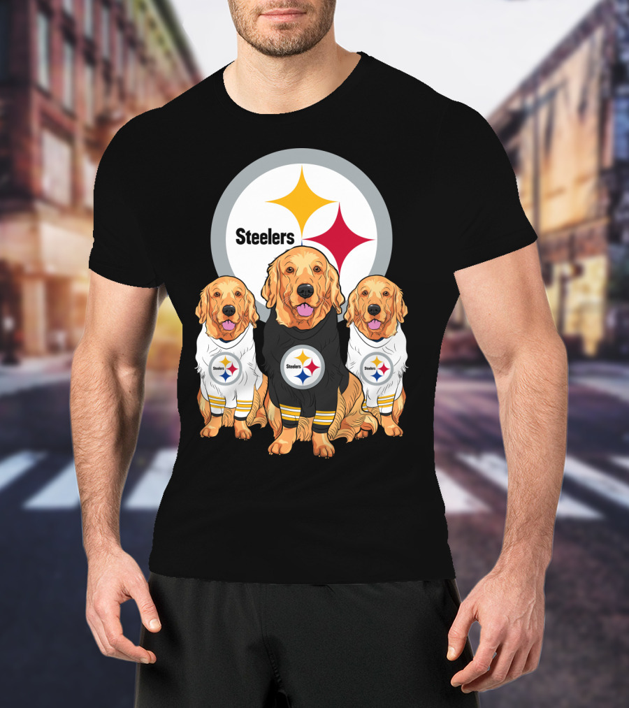Steelers Golden Retrievers T-Shirt