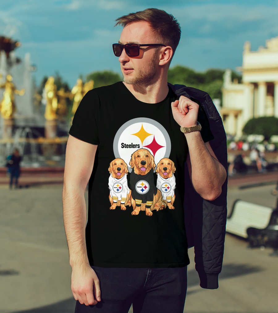 Steelers Golden Retrievers T-Shirt