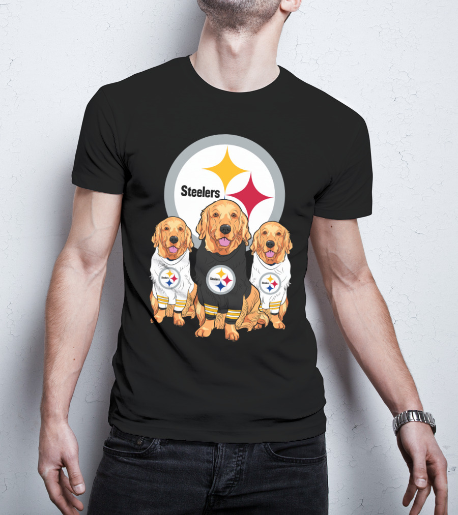 Steelers Golden Retrievers T-Shirt