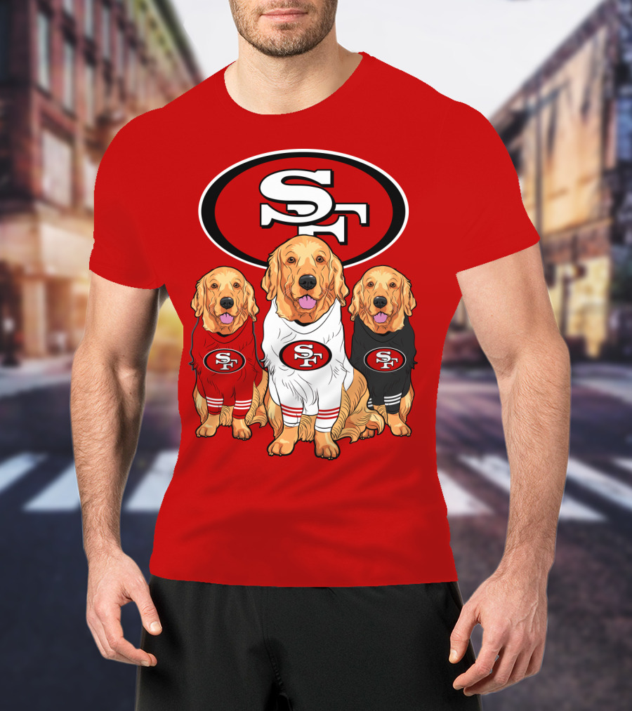 San Francisco 49ers Golden Retrievers T-Shirt