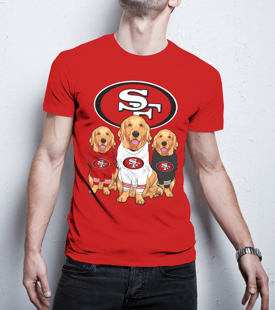 San Francisco 49ers Golden Retrievers T-Shirt