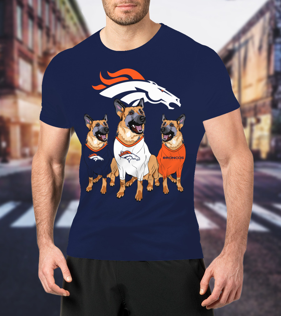 Broncos German Shepherds Trio T-Shirt