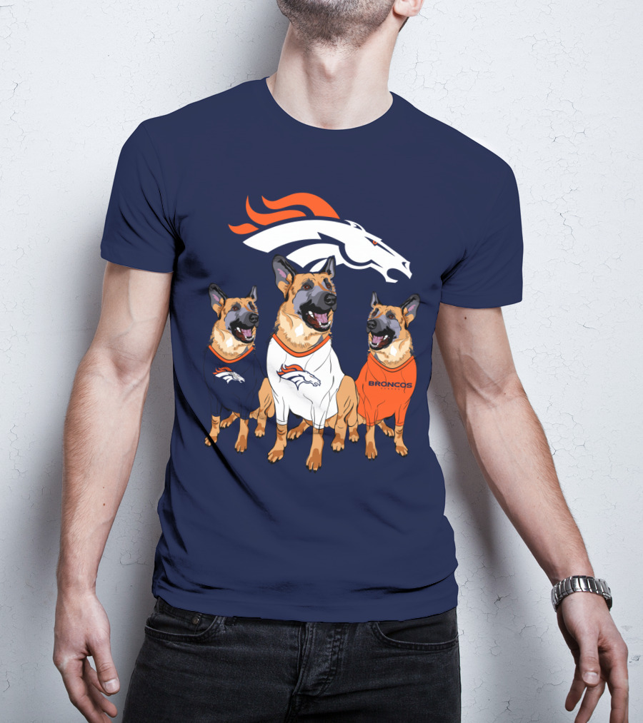 Broncos German Shepherds Trio T-Shirt