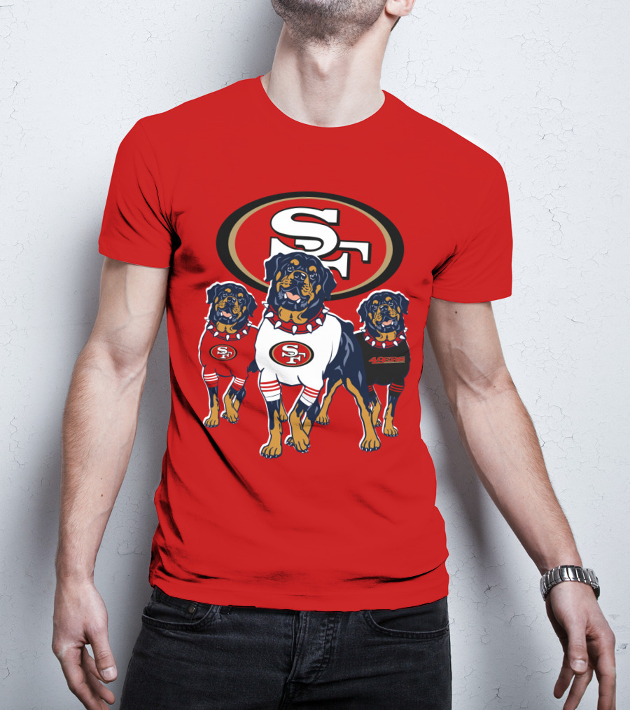 San Francisco 49ers Rottweiler Trio T-Shirt