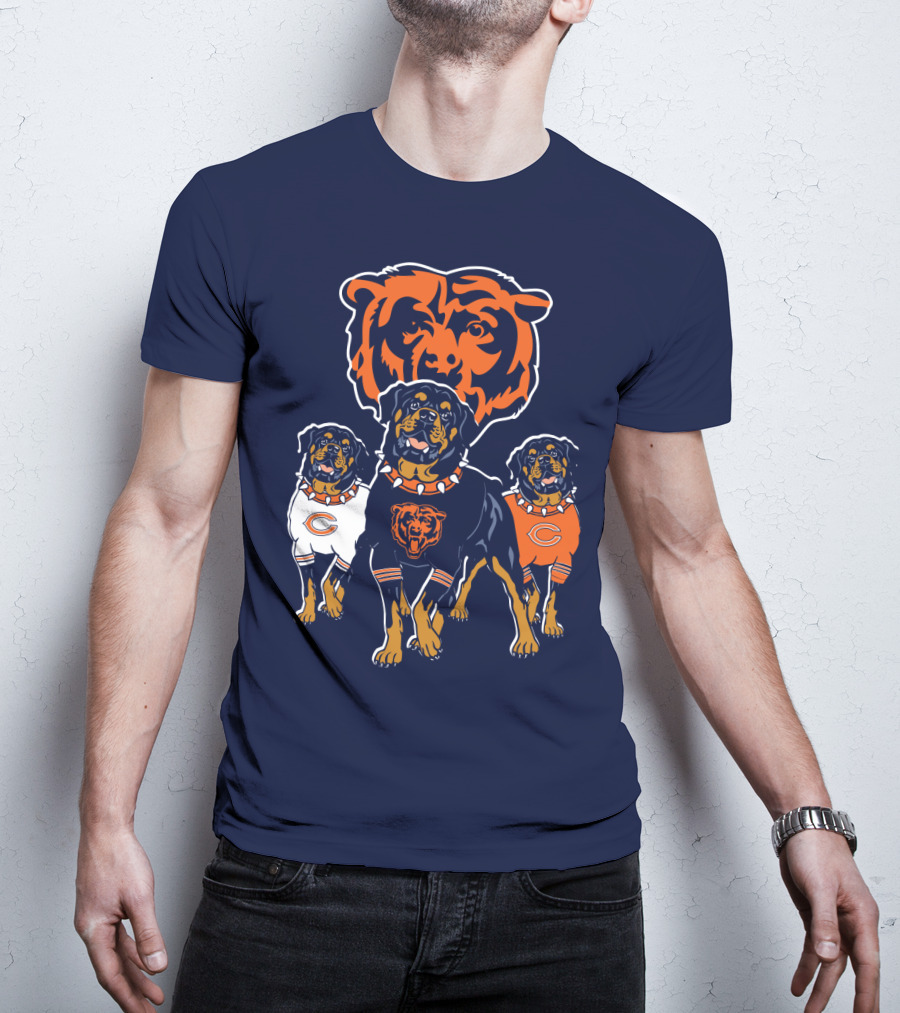 Chicago Bears Rottweiler Dog T-Shirt