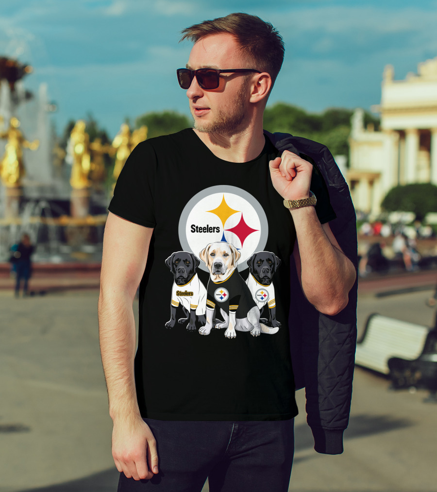 Steelers Labrador Trio T-Shirt