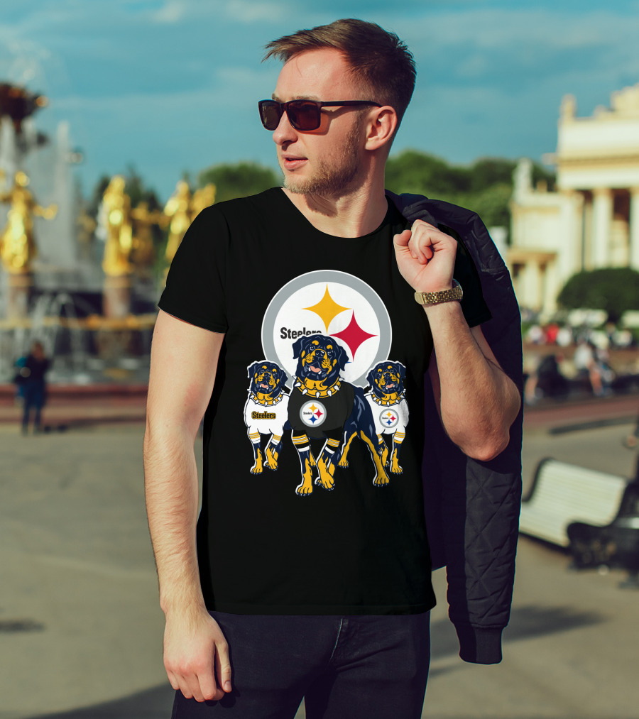 Steelers Rottweiler Trio T-Shirt
