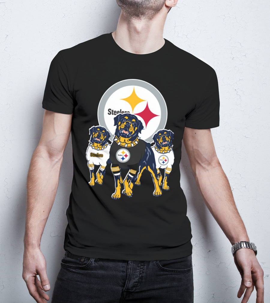 Steelers Rottweiler Trio T-Shirt