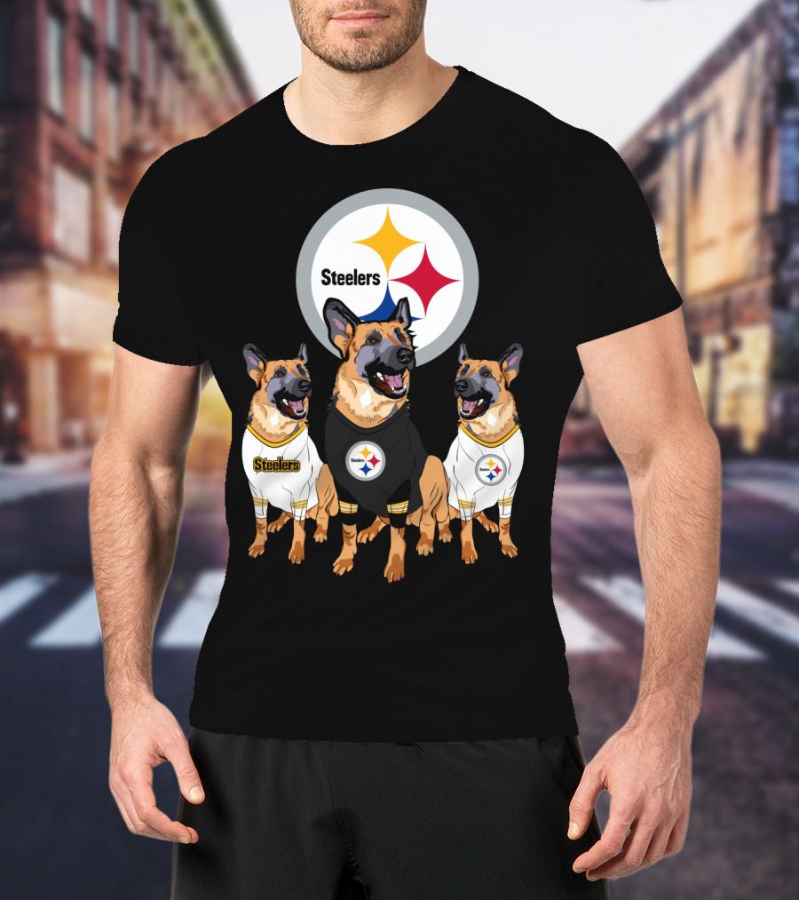 Steelers German Shepherd Trio T-Shirt