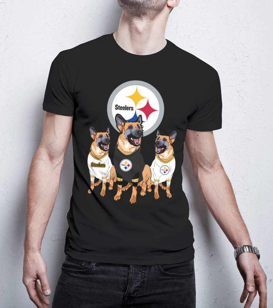 Steelers German Shepherd Trio T-Shirt