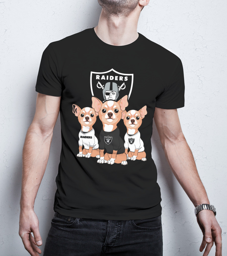 Raiders Chihuahua Trio T-Shirt