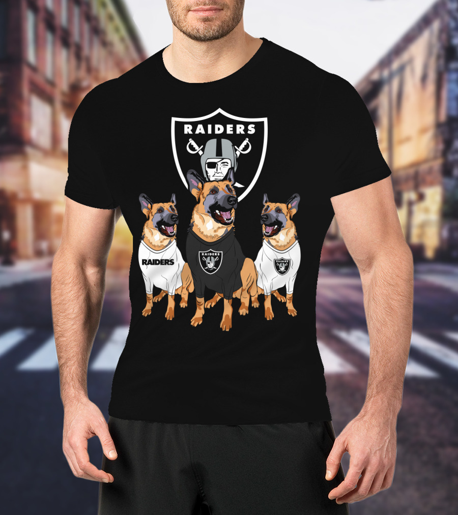 Las Vegas Raiders German Shepherd T-Shirt