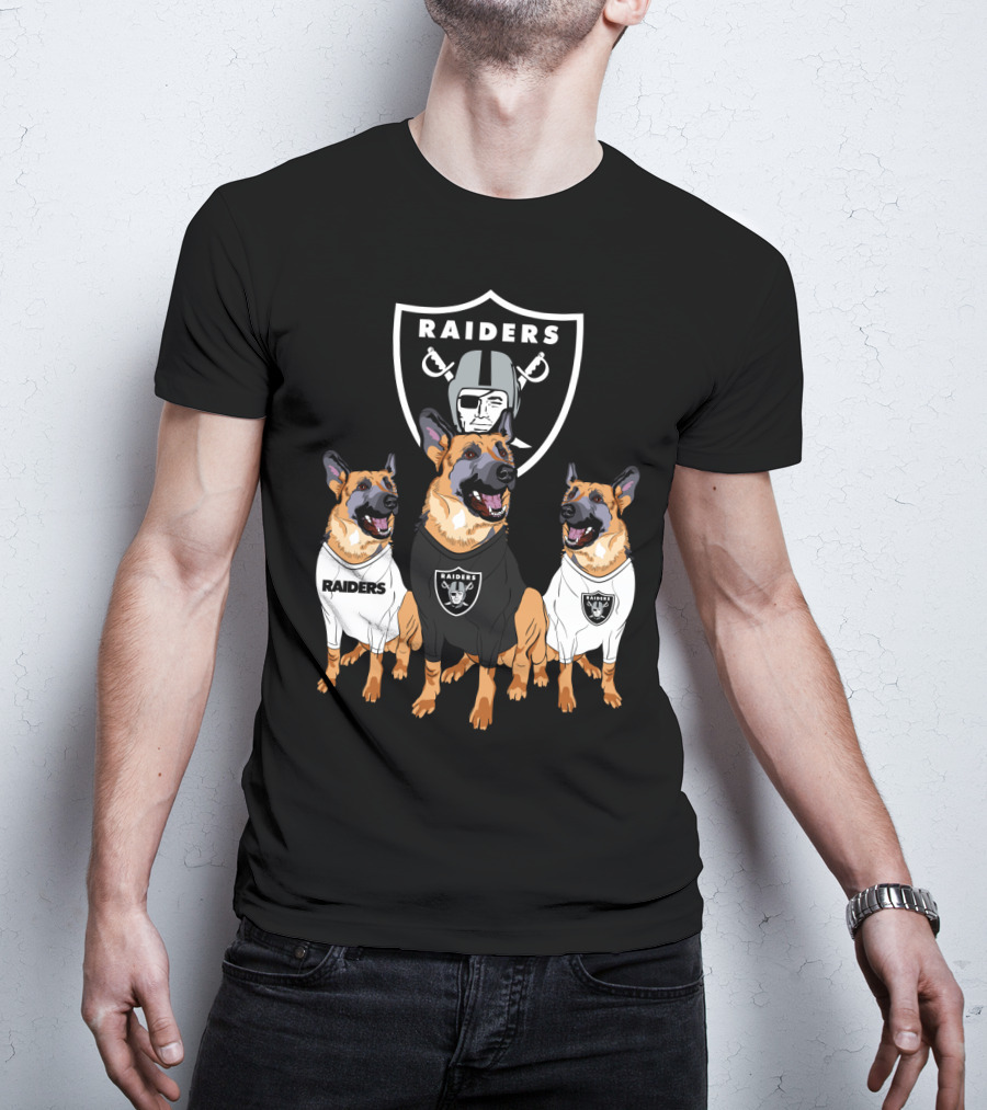 Las Vegas Raiders German Shepherd T-Shirt