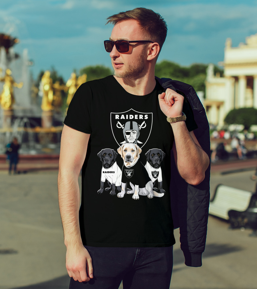 Las Vegas Raiders Labrador Retriever T-Shirt