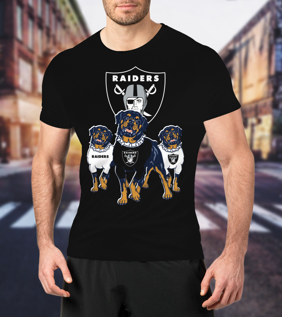 Las Vegas Raiders Rottweiler T-Shirt