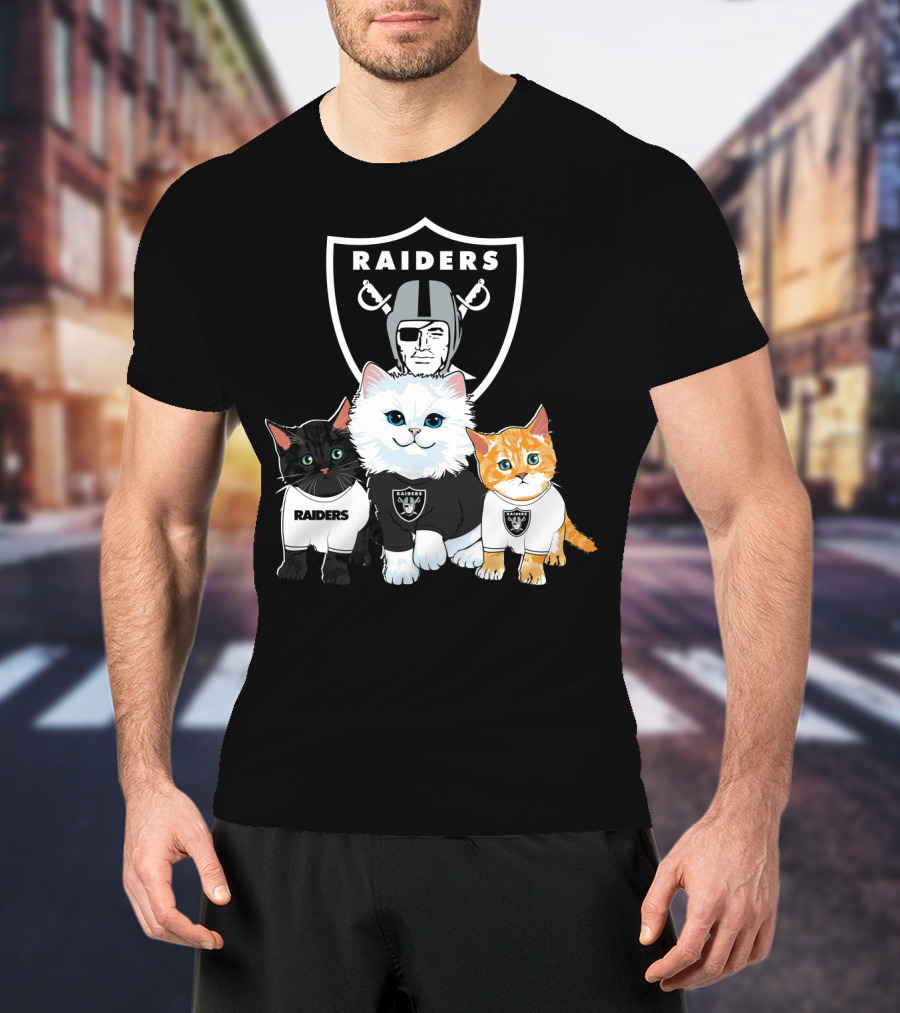 Raiders Cats Nfl Team T-Shirt