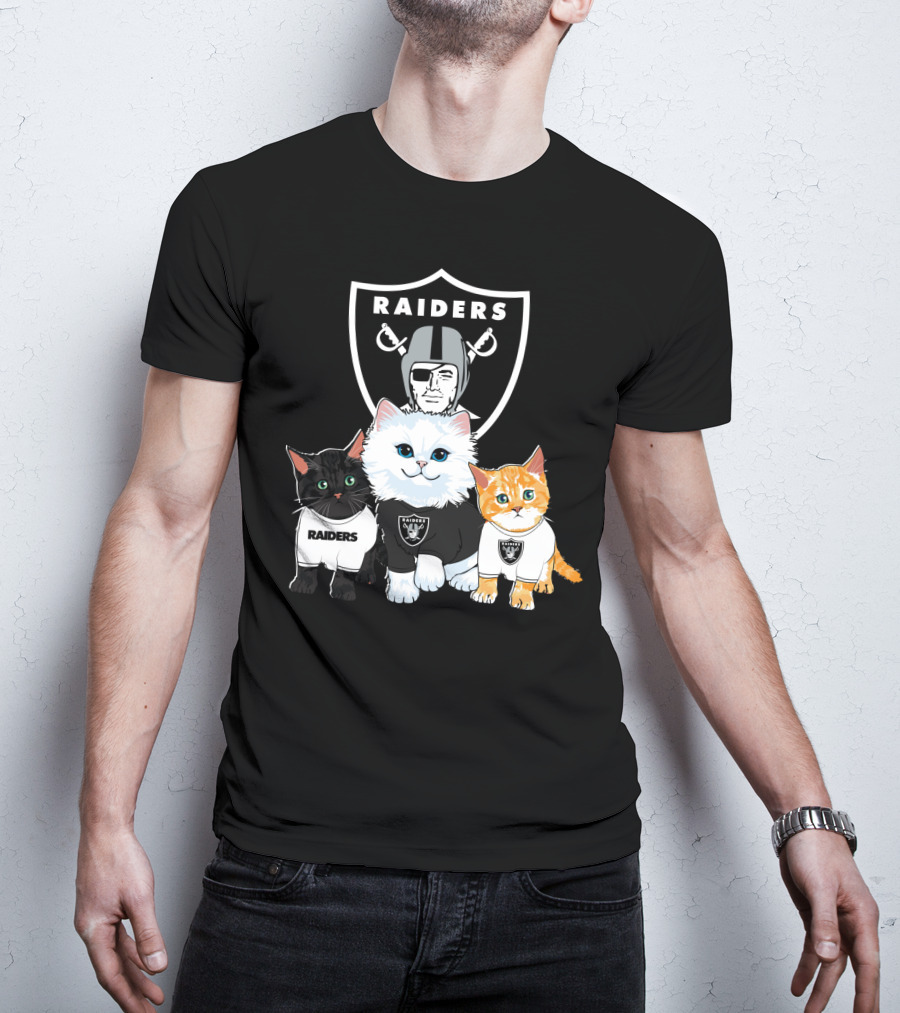 Raiders Cats Nfl Team T-Shirt