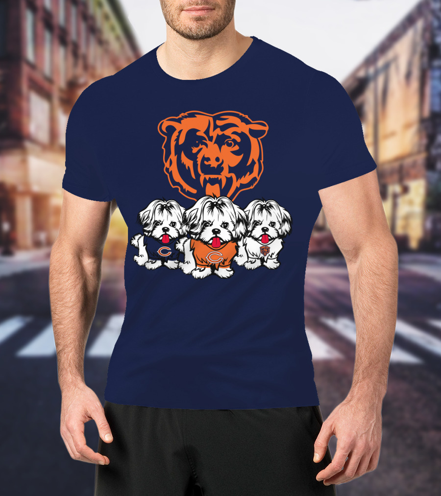 Chicago Bears Shih Tzu T-Shirt