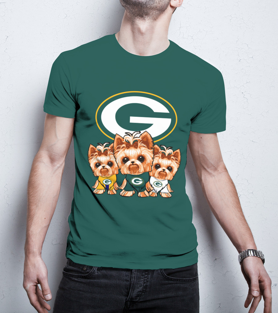 Green Bay Packers Yorkie Trio T-Shirt