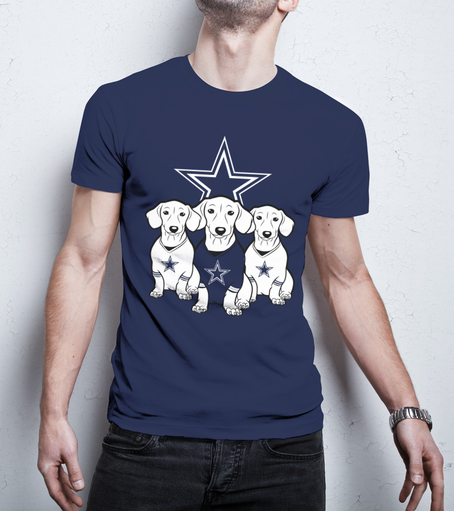 Cowboys Dachshund Trio T-Shirt