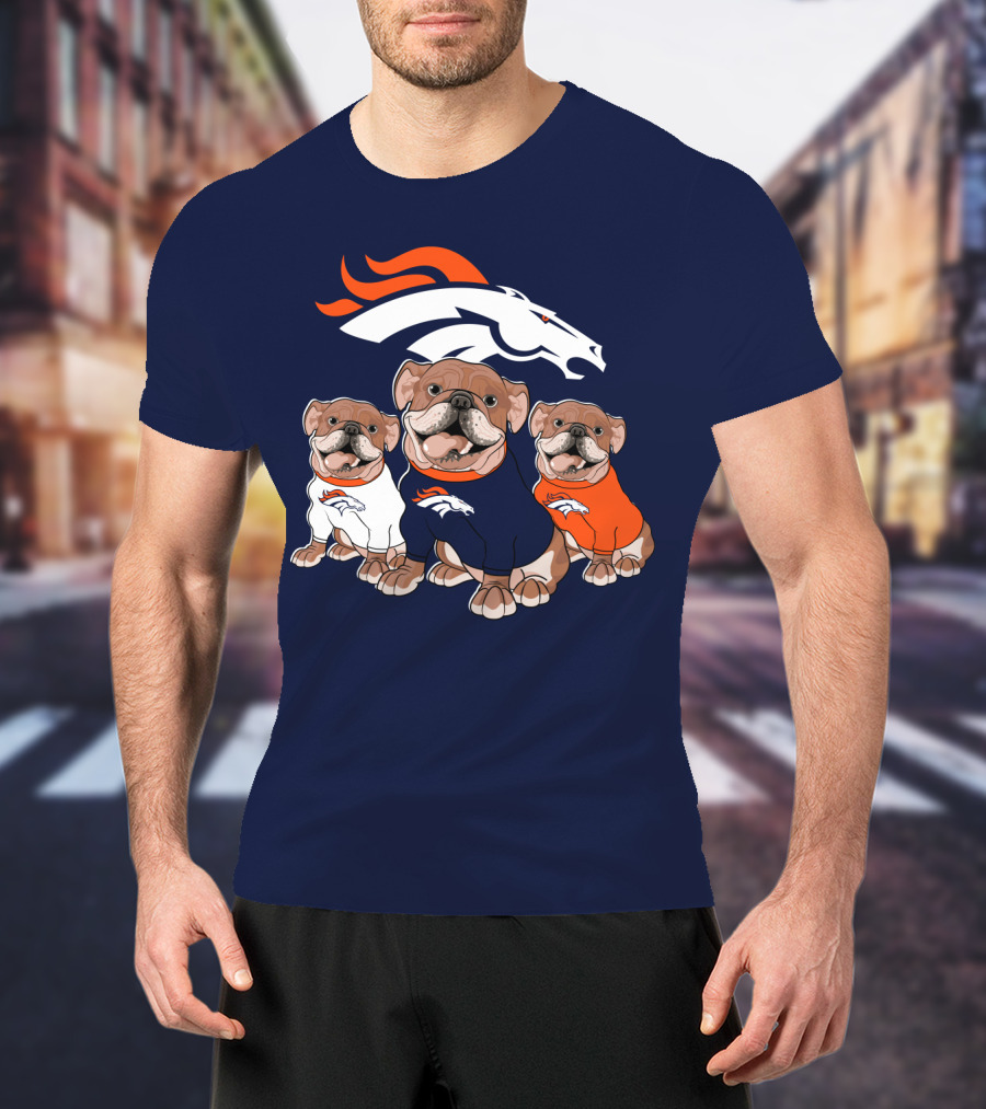 Denver Broncos Bulldog Trio T-Shirt