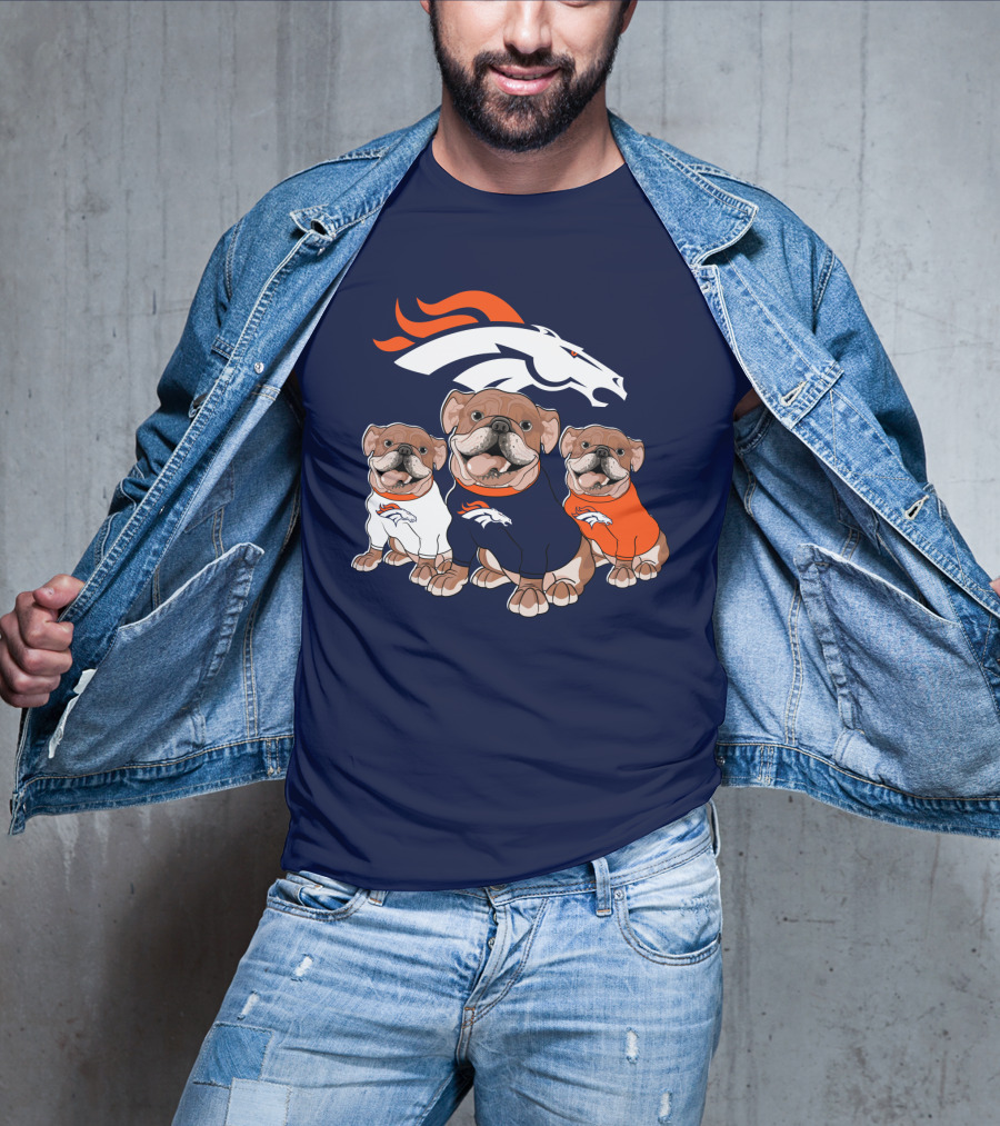 Denver Broncos Bulldog Trio T-Shirt