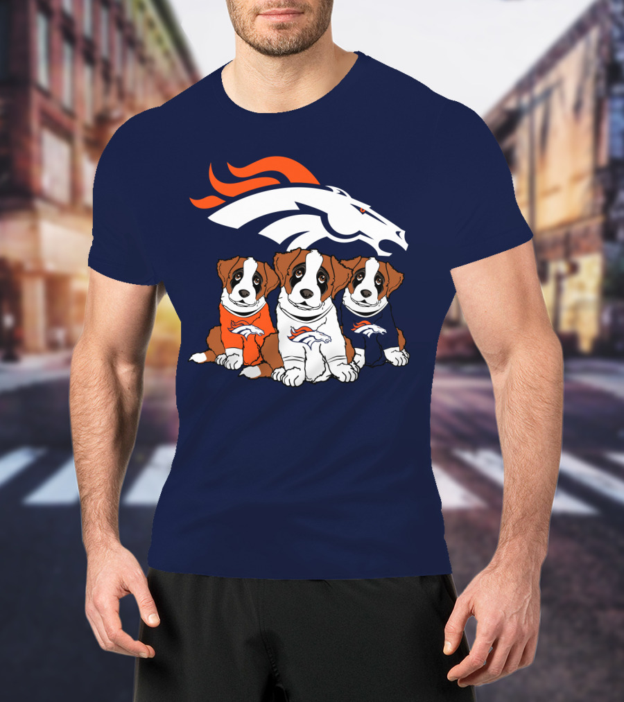 Denver Broncos Saint Bernard T-Shirt