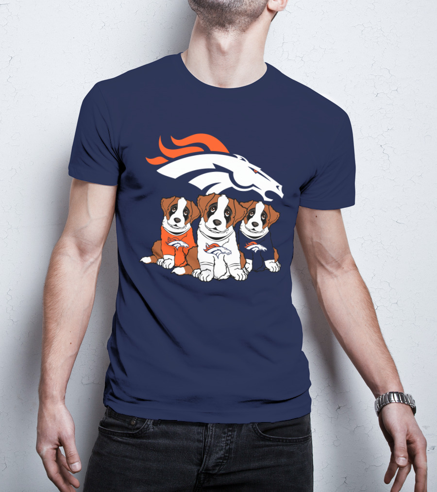 Denver Broncos Saint Bernard T-Shirt
