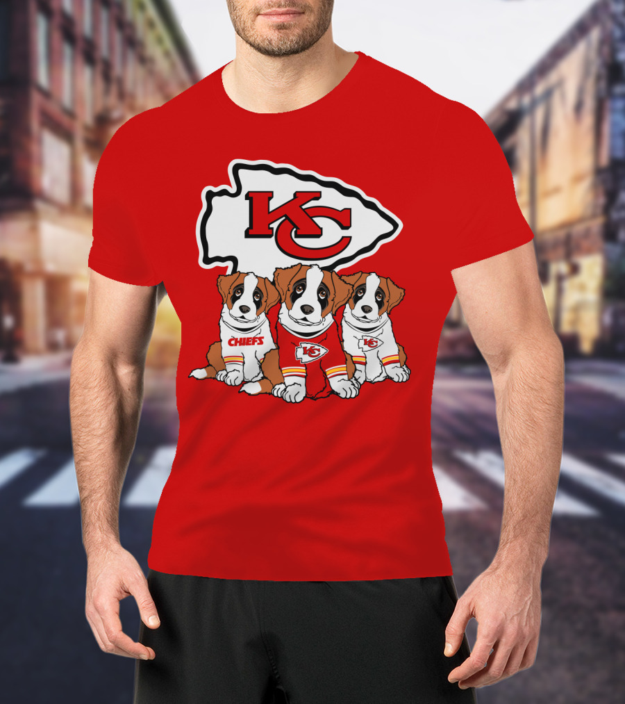 Kansas City Chiefs Kc Saint Bernard T-Shirt