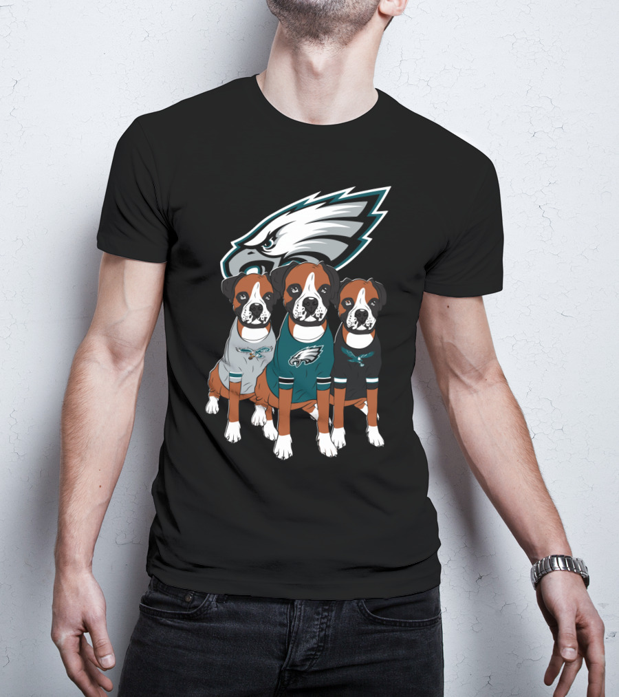 Philadelphia Eagles Boxer Dogs T-Shirt