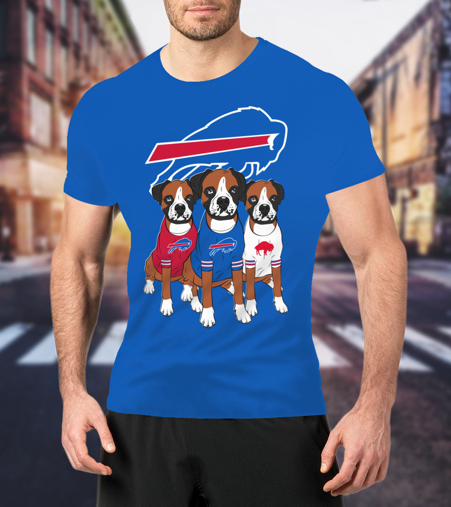 Buffalo Bills Boxer Dogs T-Shirt