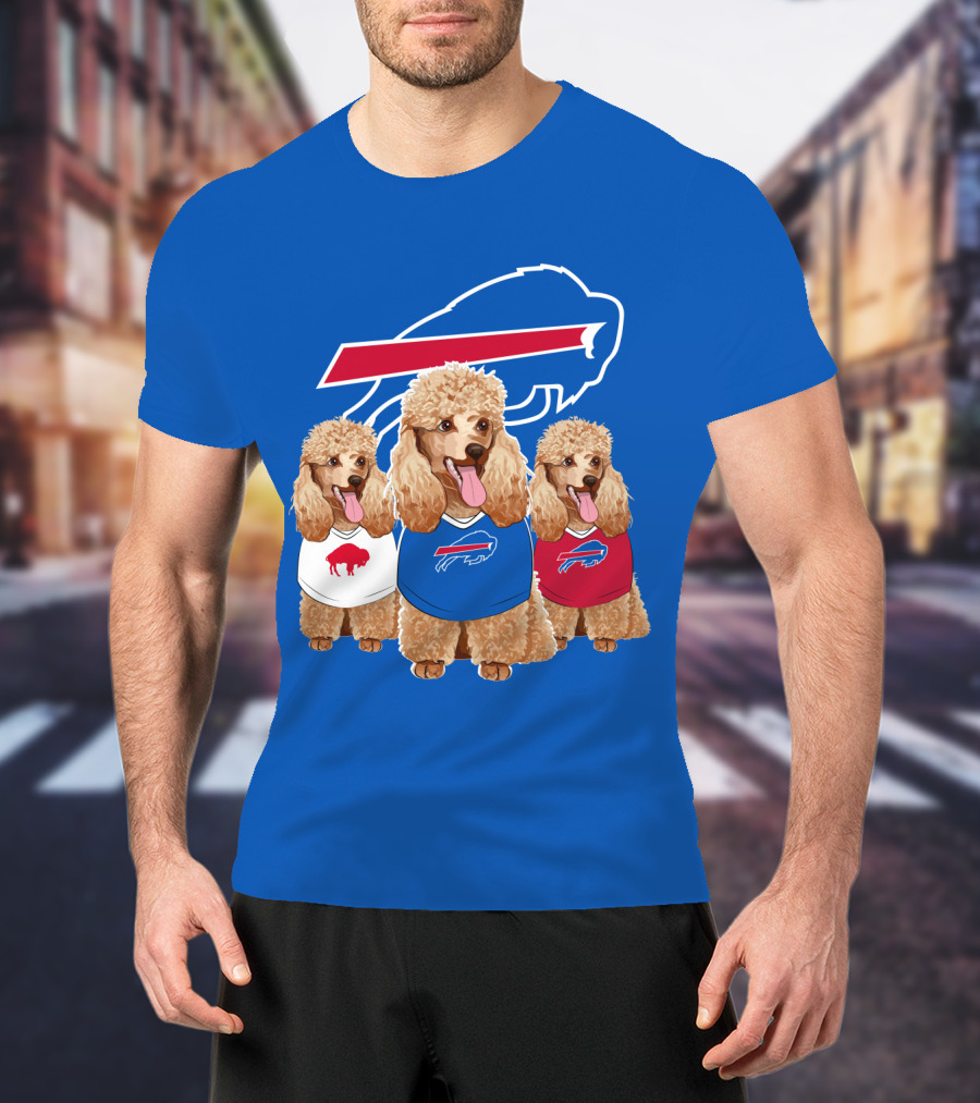 Buffalo Bills Poodle Trio T-Shirt