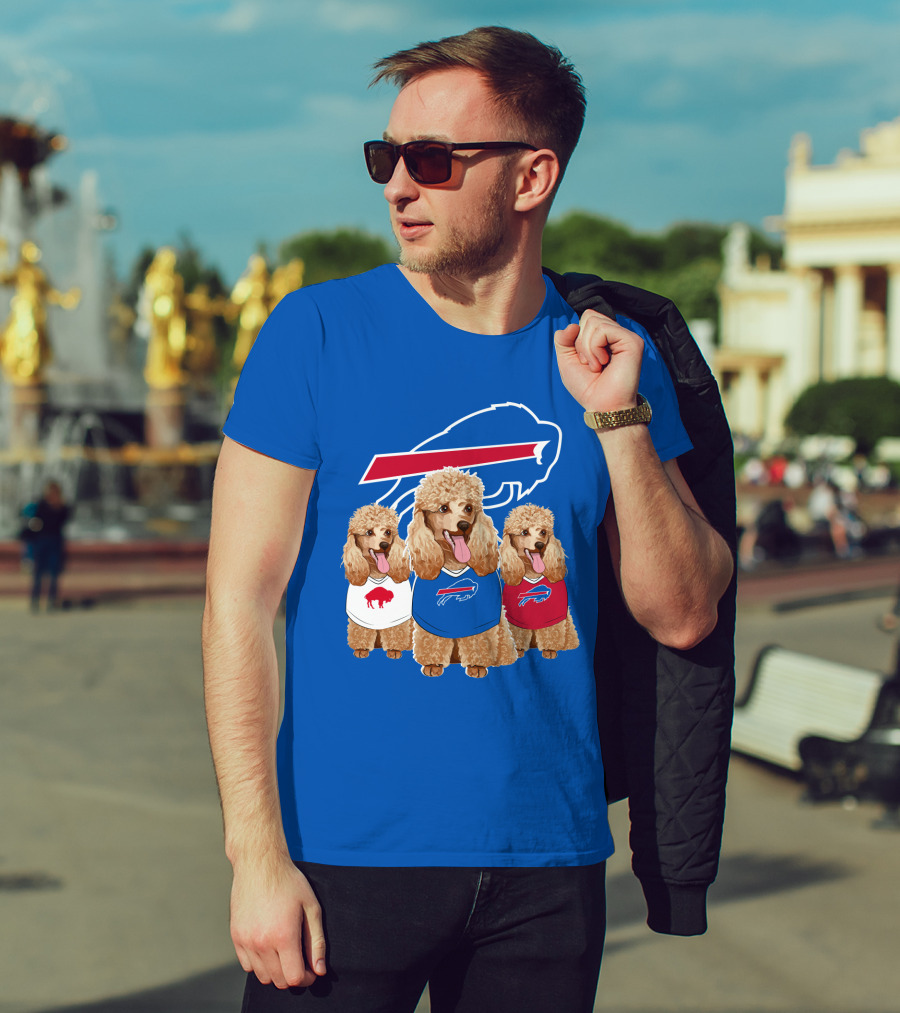 Buffalo Bills Poodle Trio T-Shirt