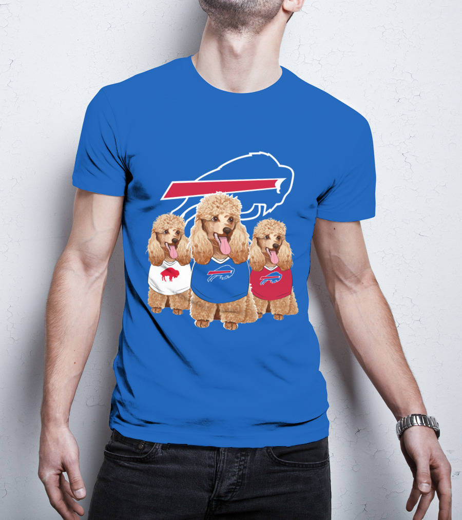 Buffalo Bills Poodle Trio T-Shirt
