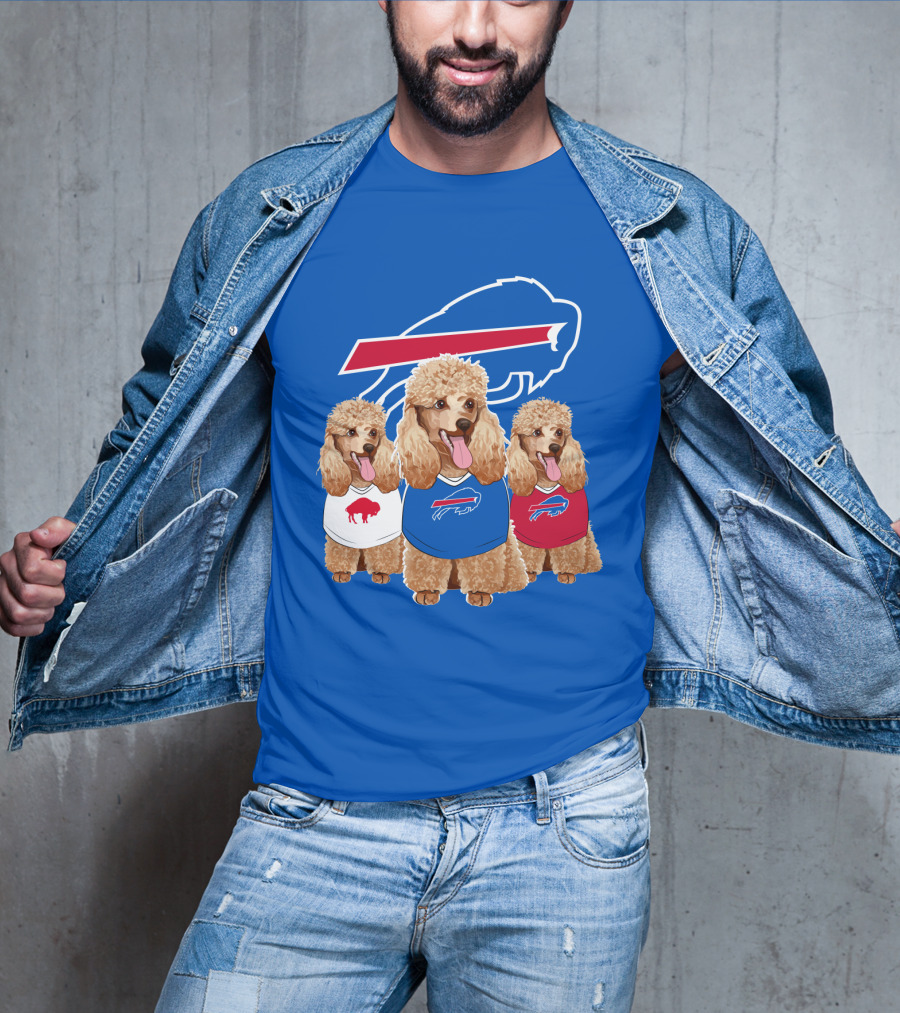 Buffalo Bills Poodle Trio T-Shirt