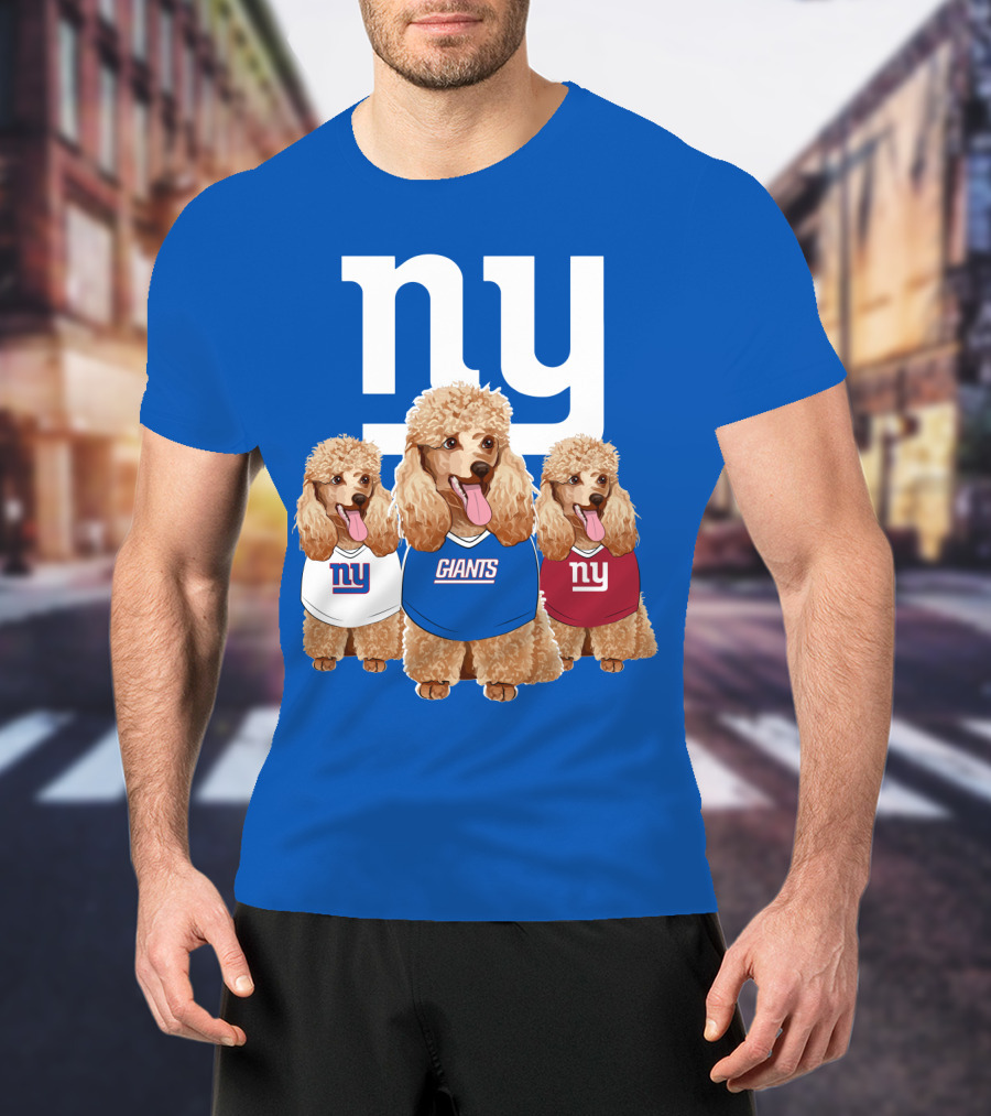 Ny Giants Poodle Trio T-Shirt