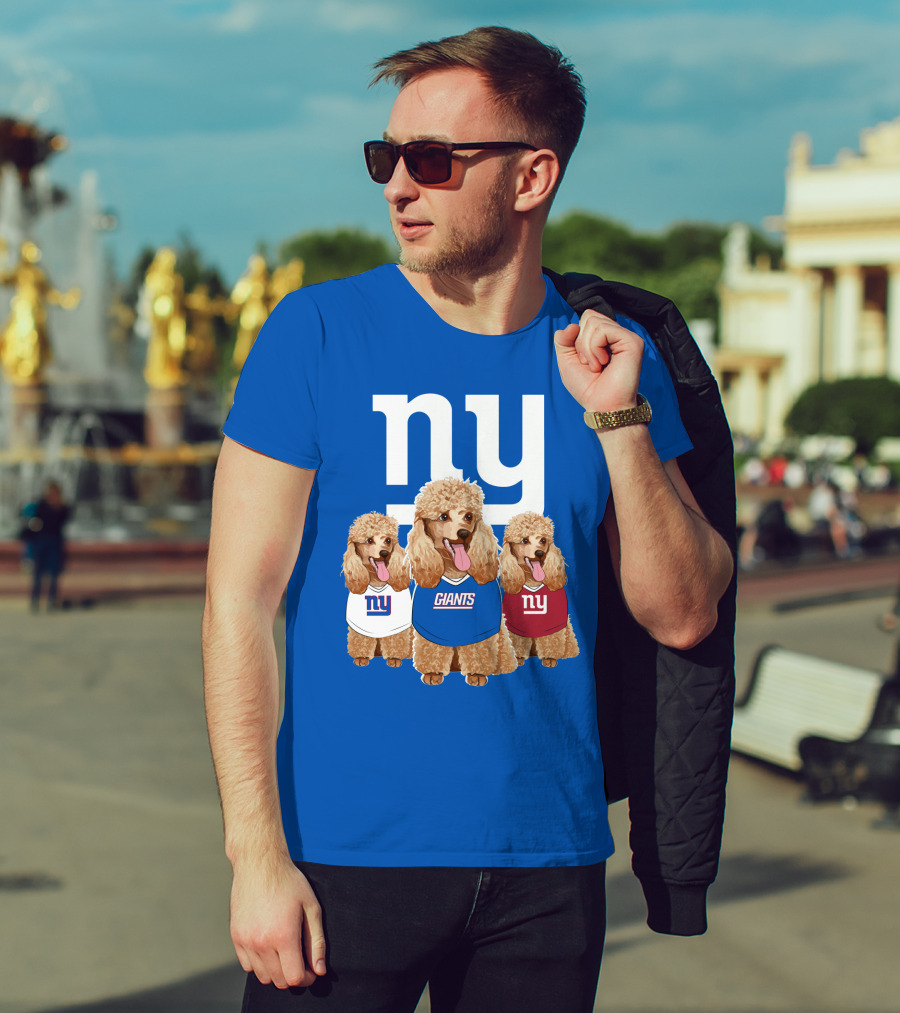 Ny Giants Poodle Trio T-Shirt