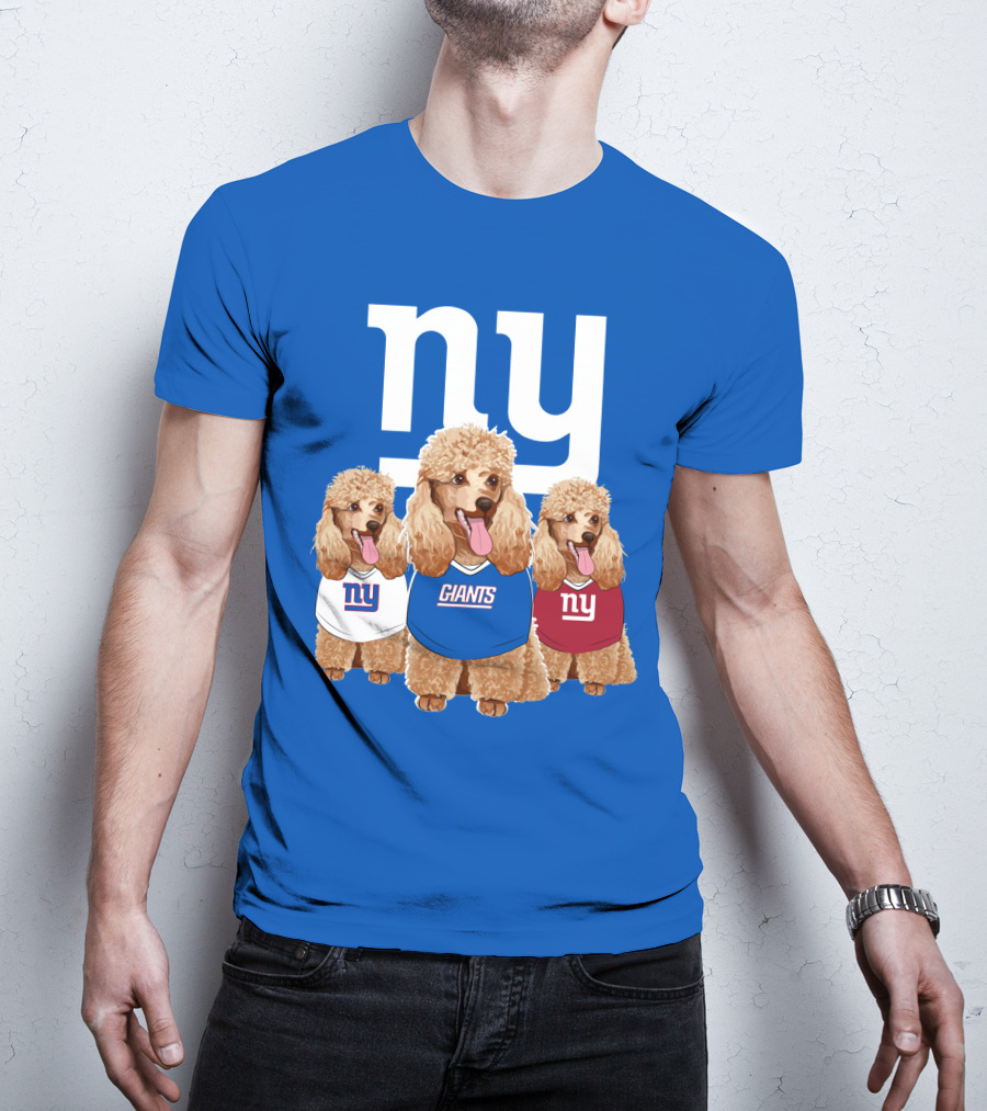 Ny Giants Poodle Trio T-Shirt