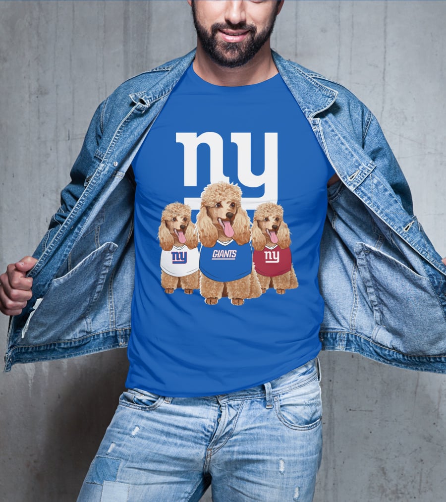 Ny Giants Poodle Trio T-Shirt